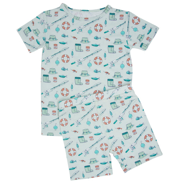 fishing-poles-summer-pajama-set Sweet Bamboo - Sophia's StyleSummer Pajama-1